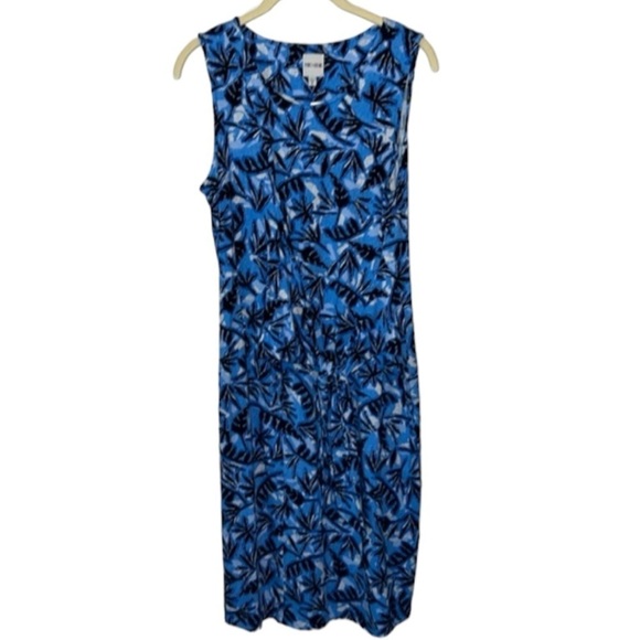 Nic + Zoe Coastal Vibes Blue Floral Dress Size S - Picture 5 of 10